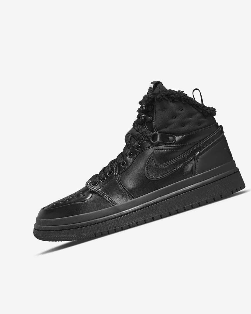 Black / Black / White Women\'s Nike Air Jordan 1 Acclimate Sneakers | UK3284