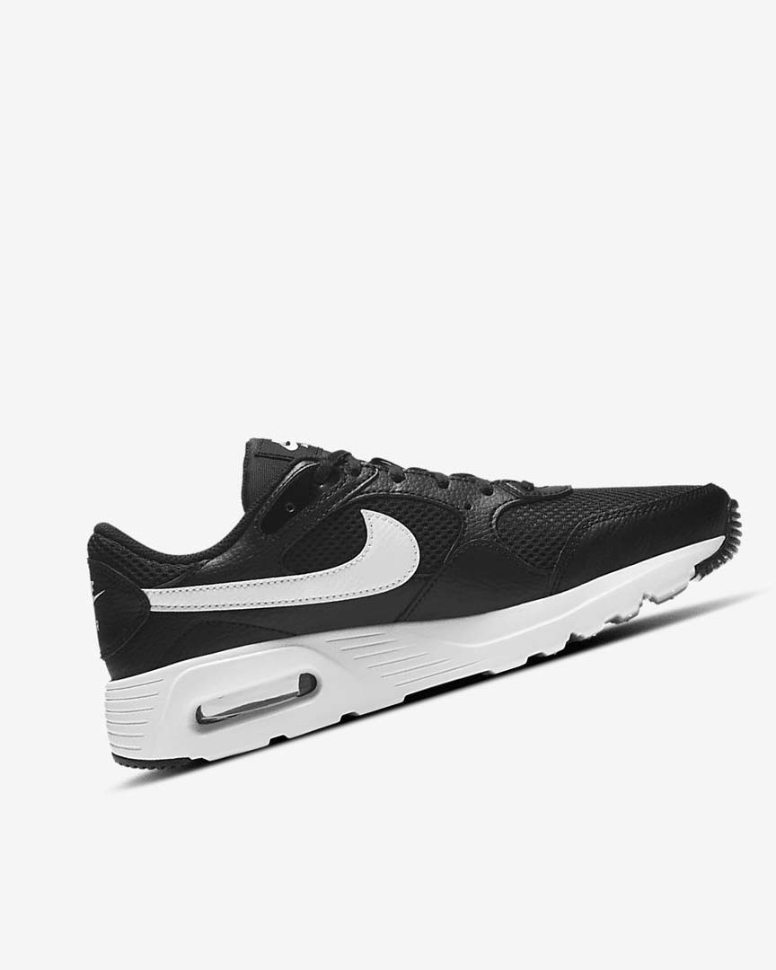 Black / Black / White Women's Nike Air Max SC Sneakers | UK2595