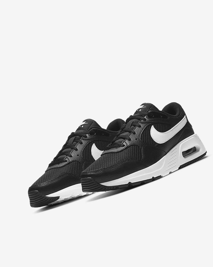 Black / Black / White Women's Nike Air Max SC Sneakers | UK2595