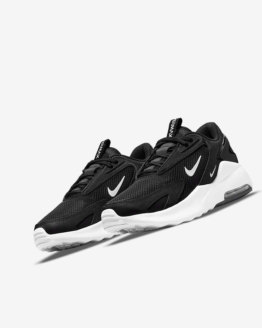 Black / Black / White Women's Nike Air Max Bolt Sneakers | UK2600