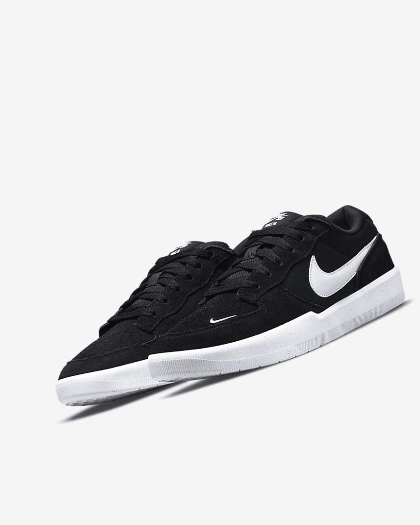 Black / Black / White Women's Nike SB Force 58 Skate Shoes | UK2422