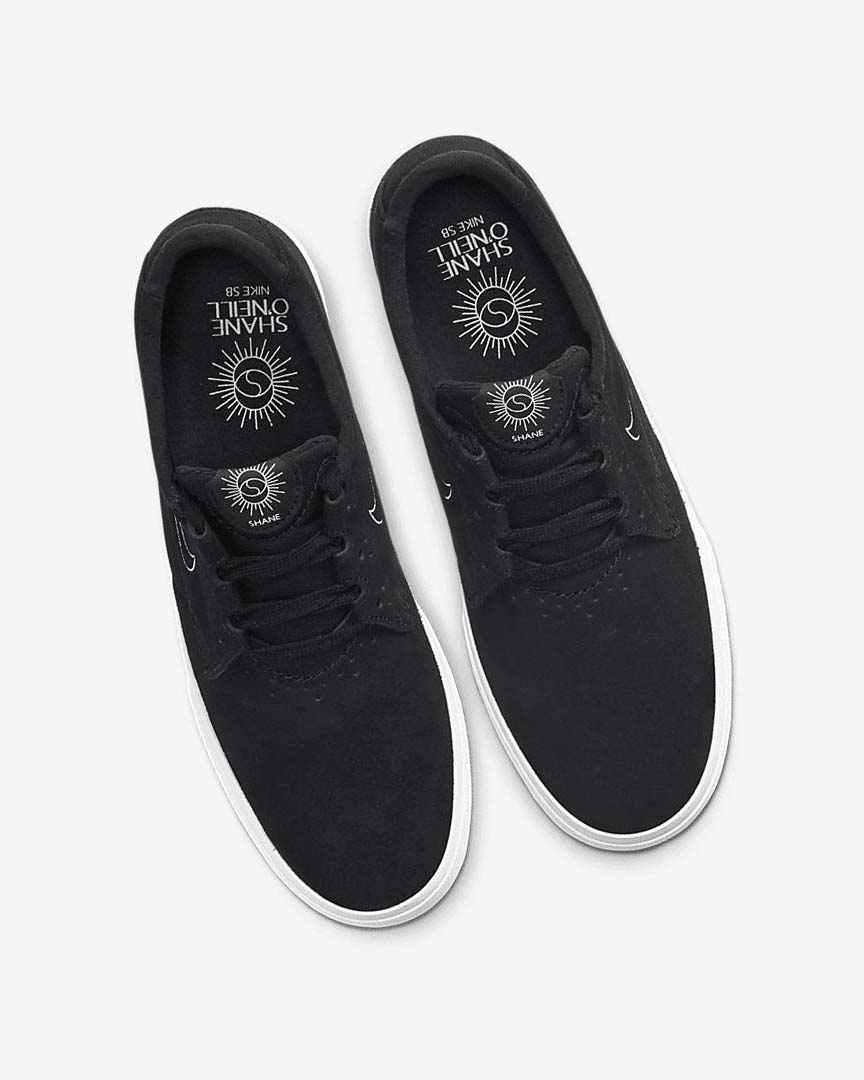 Black / Black / White Women's Nike SB Shane Skate Shoes | UK4750