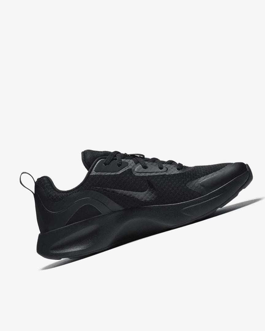 Black / Black Women's Nike Wearallday Sneakers | UK3047