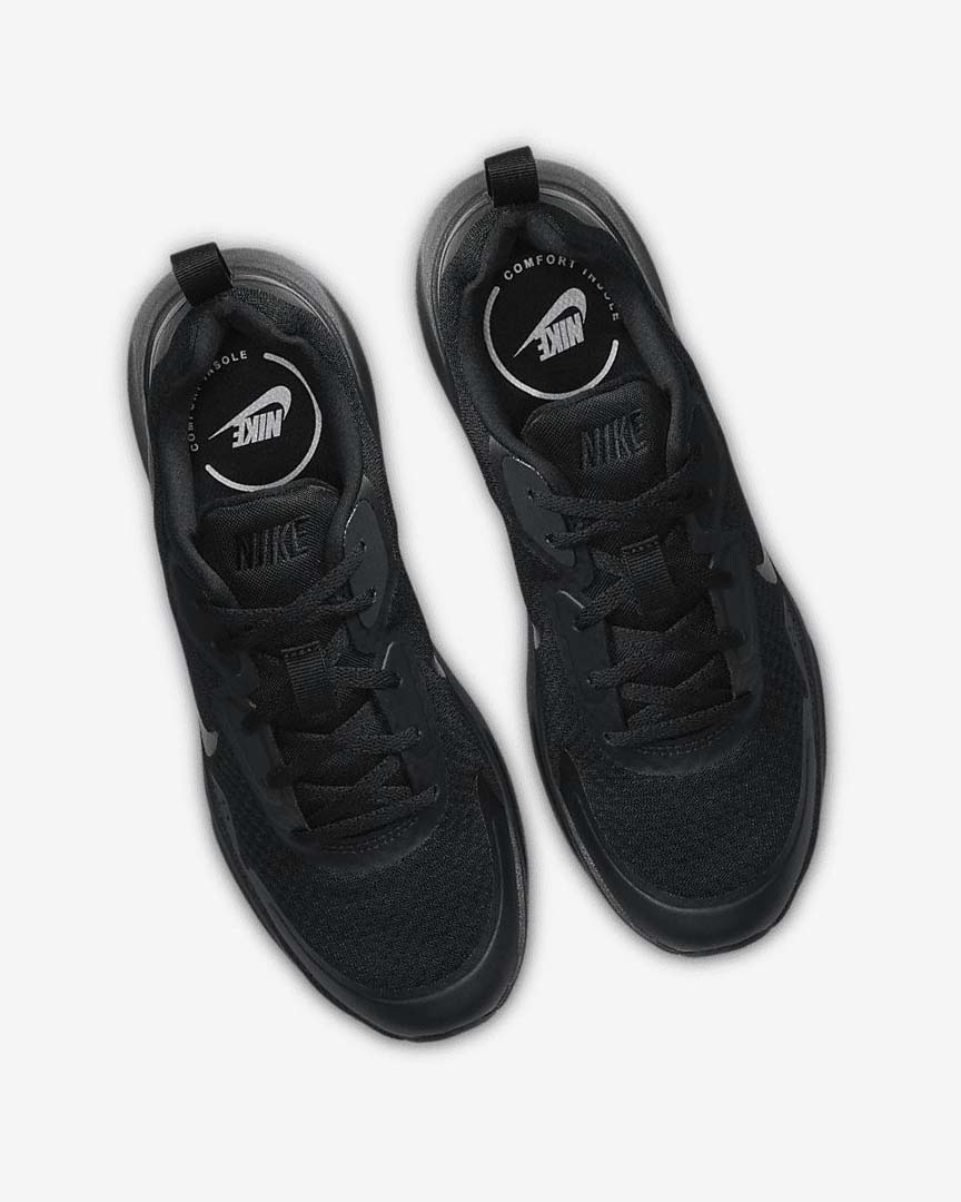 Black / Black Women's Nike Wearallday Sneakers | UK3047