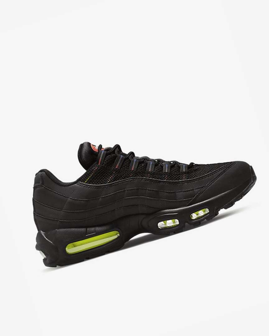 Black / Blue / Light Red Men's Nike Air Max 95 Casual Shoes | UK3197