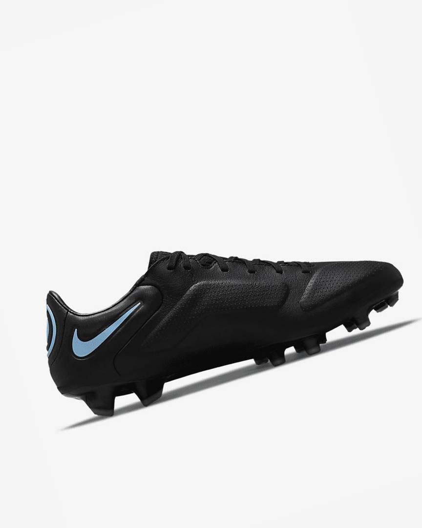 Black / Blue Men's Nike Tiempo Legend 9 Pro FG Football Boots | UK3162