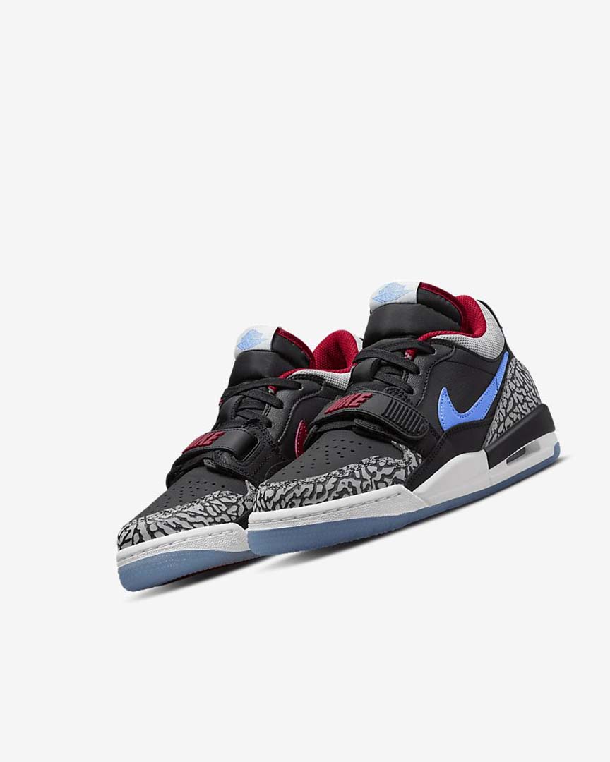 Black / Blue / Red / Grey Boys' Nike Air Jordan Legacy 312 Low Basketball Shoes | UK1118