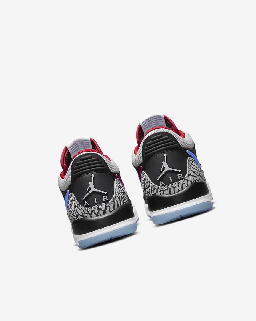 Black / Blue / Red / Grey Boys' Nike Air Jordan Legacy 312 Low Basketball Shoes | UK1118