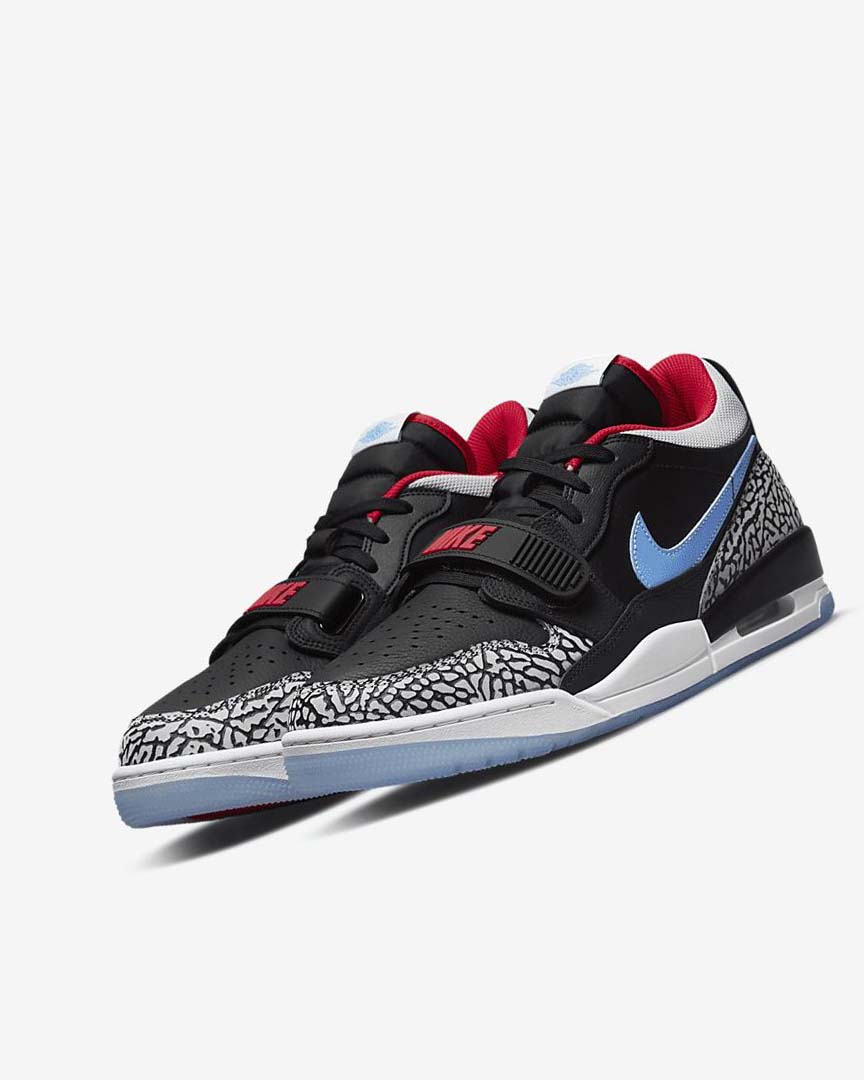 Black / Blue / Red / Grey Men's Nike Air Jordan Legacy 312 Low Basketball Shoes | UK1161