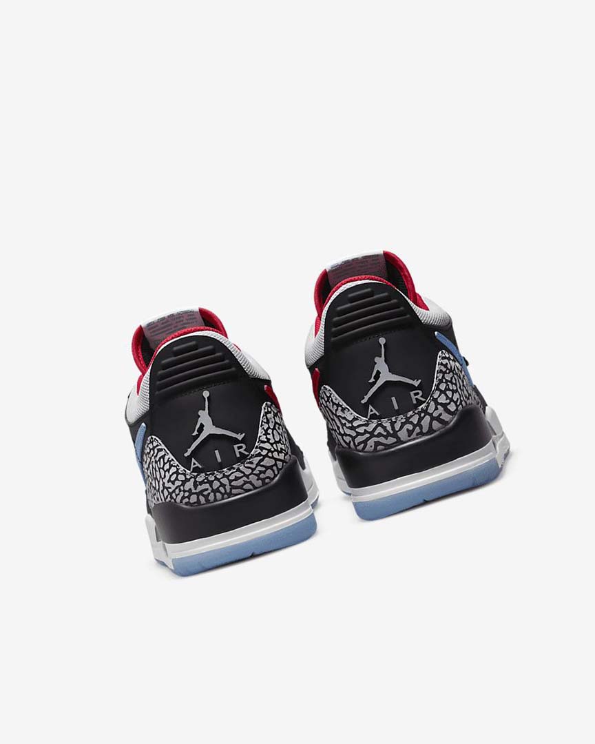 Black / Blue / Red / Grey Men's Nike Air Jordan Legacy 312 Low Basketball Shoes | UK1161