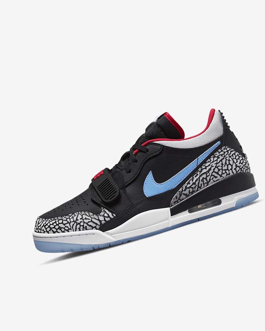 Black / Blue / Red / Grey Men\'s Nike Air Jordan Legacy 312 Low Basketball Shoes | UK1161