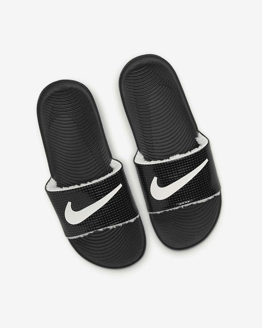 Black Boys' Nike Kawa SE Slides | UK2773