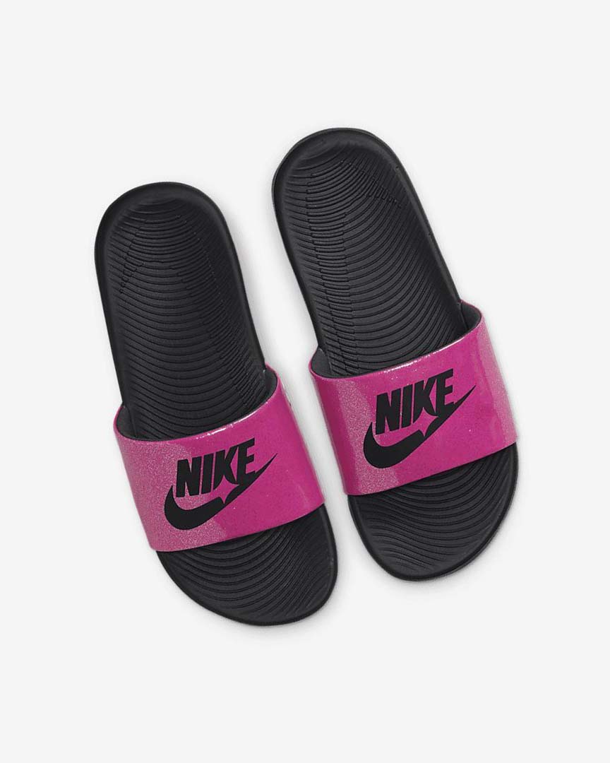 Black Boys' Nike Kawa SE Slides | UK3002