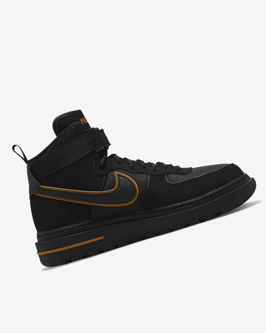 Black / Brown / Gold / Black Men's Nike Air Force 1 Boots | UK5371