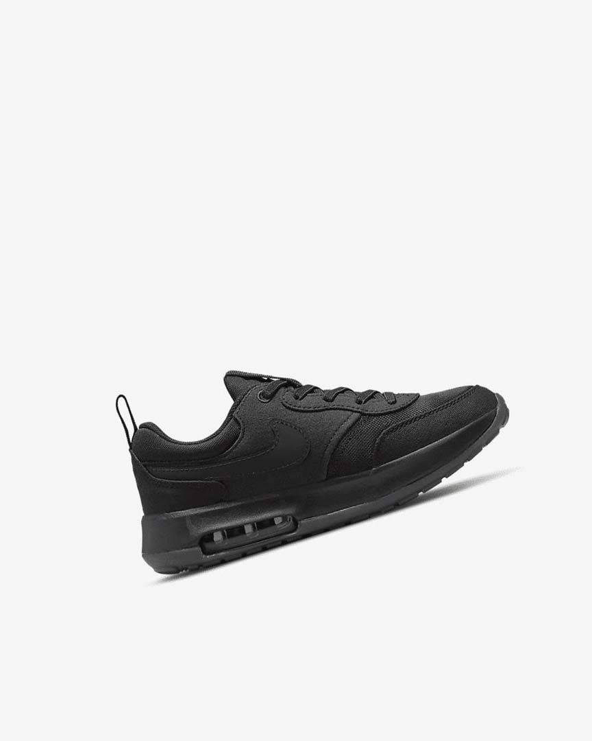 Black / Dark Grey / Black Boys' Nike Air Max Motif Shoes | UK3173