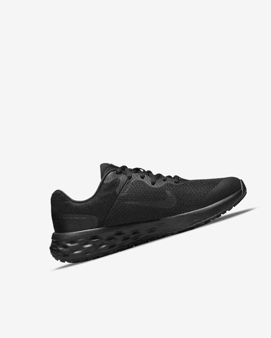 Black / Dark Grey / Black Girls' Nike Revolution 6 Running Shoes | UK4935