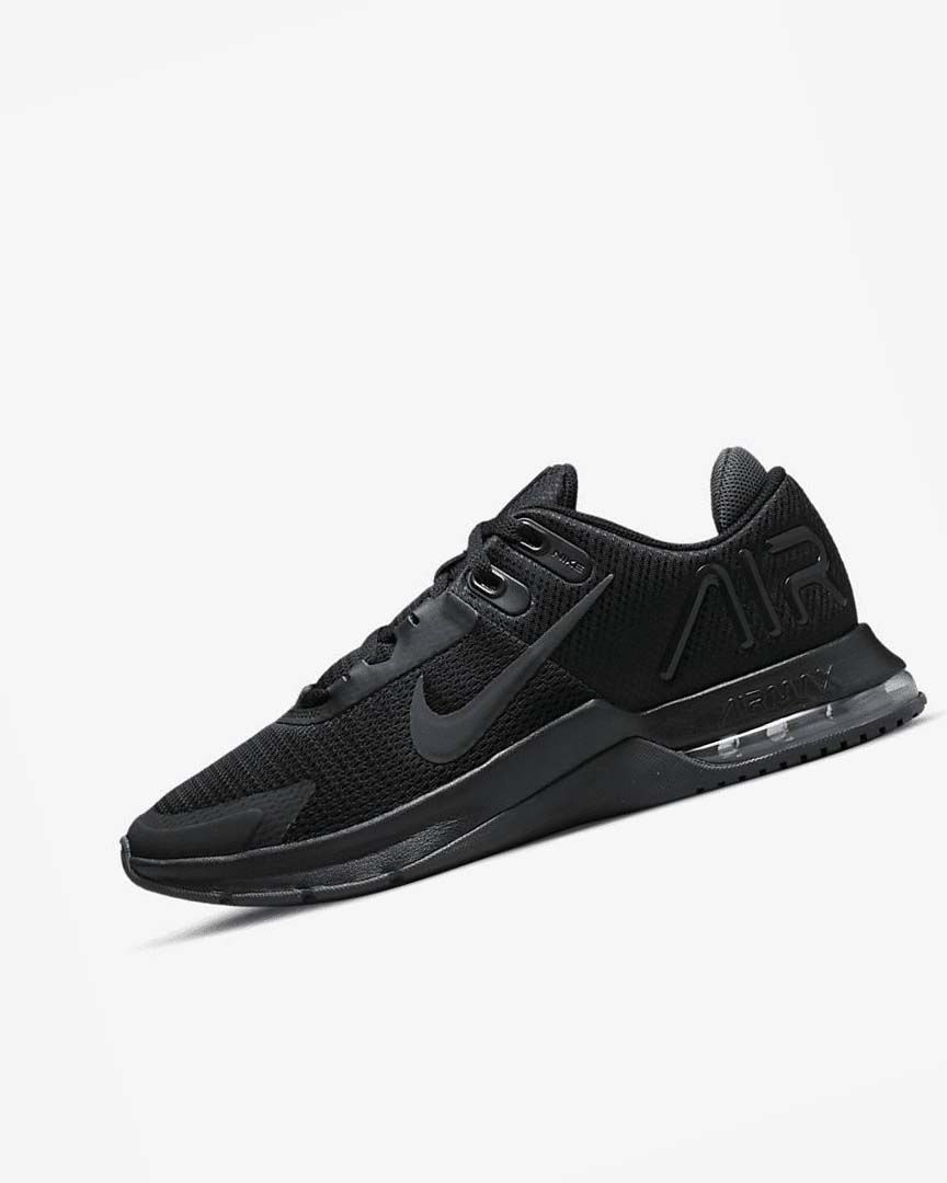 Black / Dark Grey / Black Men\'s Nike Air Max Alpha Trainer 4 Training Shoes | UK2327