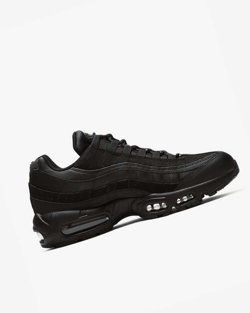 Black / Dark Grey / Black Men's Nike Air Max 95 Essential Casual Shoes | UK3195