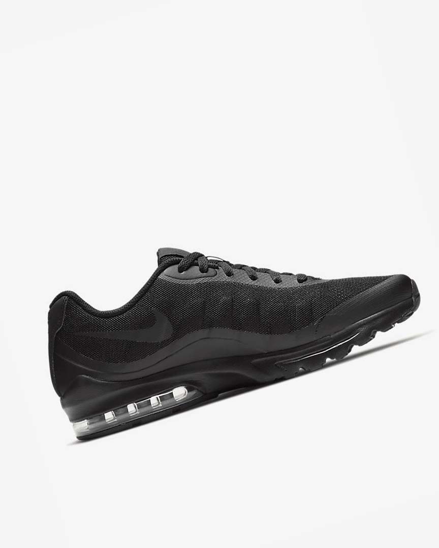 Black / Dark Grey / Black Men's Nike Air Max Invigor Casual Shoes | UK5589