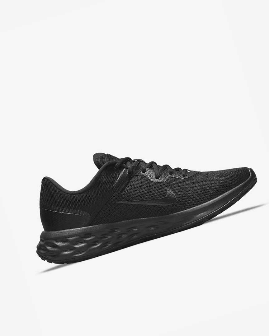 Black / Dark Grey / Black Men's Nike Revolution 6 Next Nature Running Shoes | UK2225