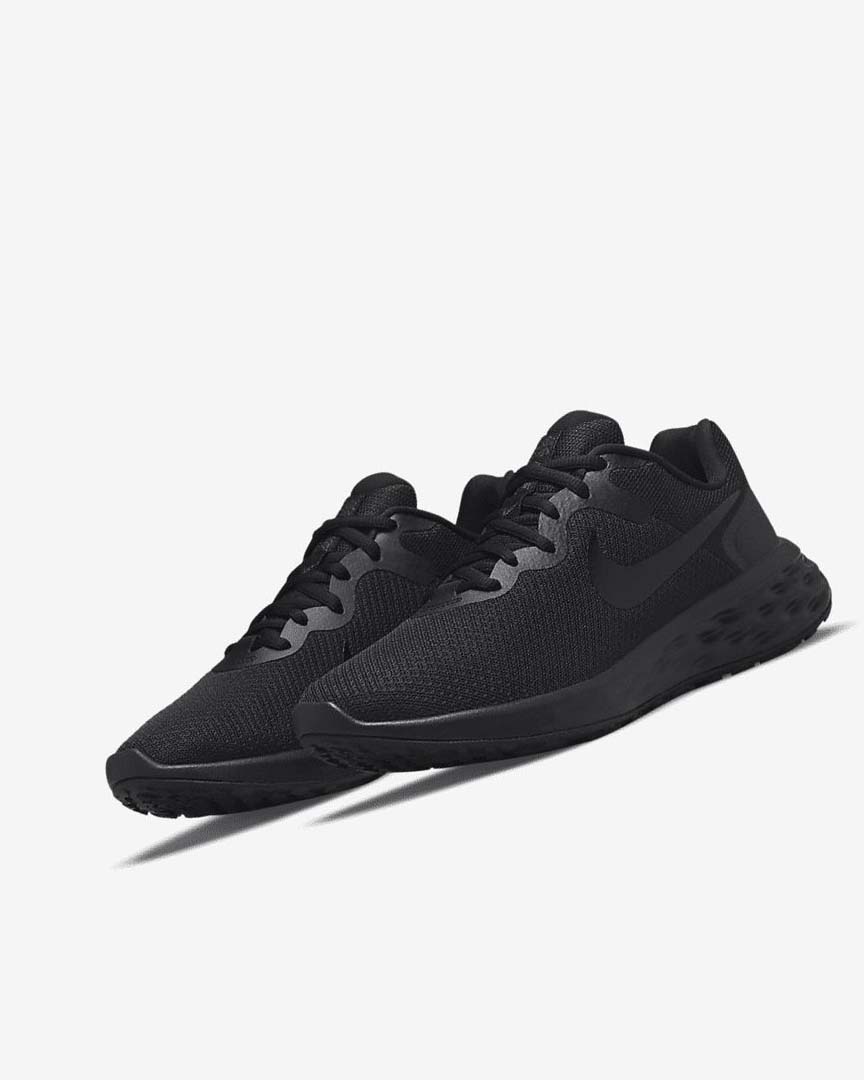 Black / Dark Grey / Black Women's Nike Revolution 6 Next Nature Running Shoes | UK2816