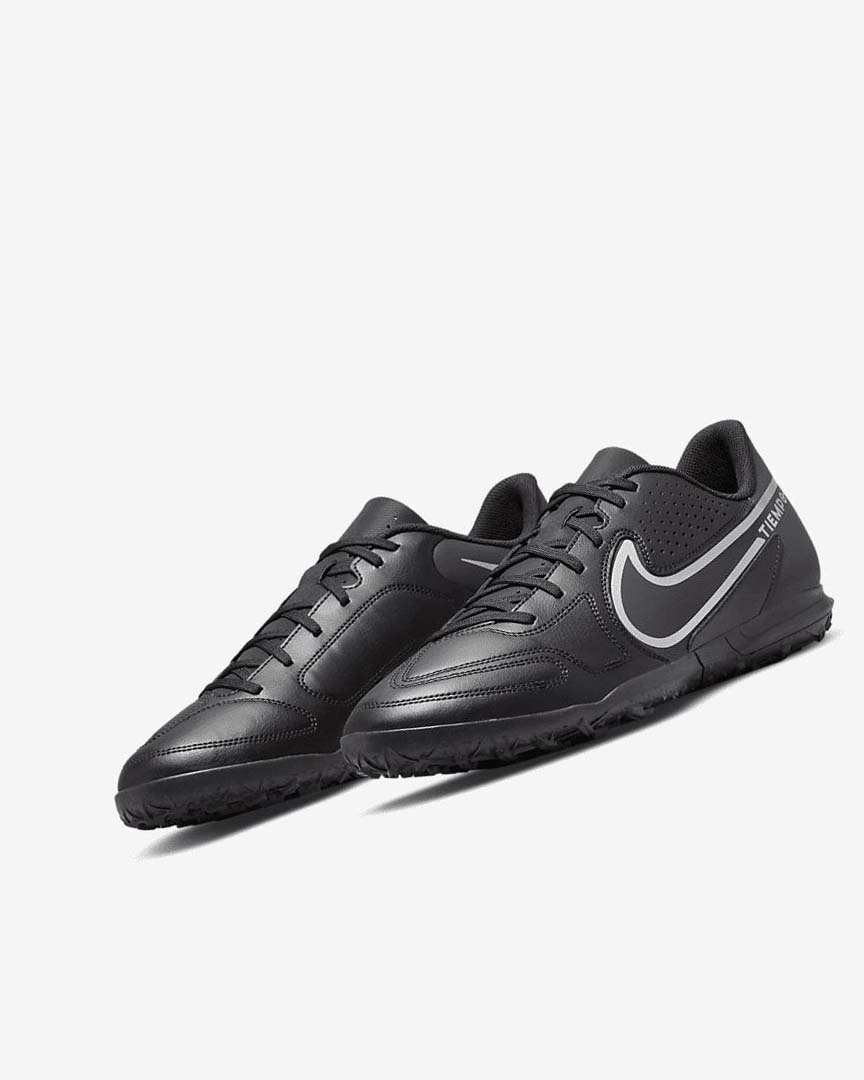 Black / Dark Grey / Black Women's Nike Tiempo Legend 9 Club TF Football Shoes | UK3193