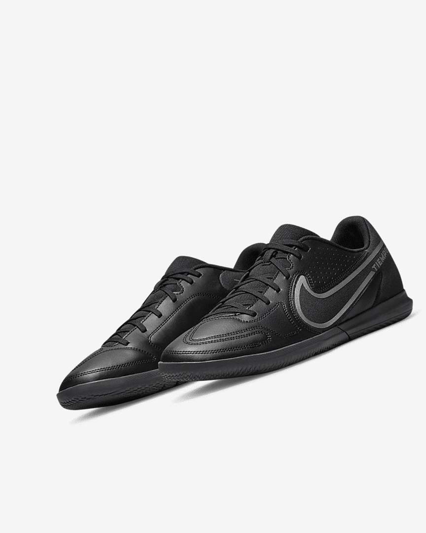 Black / Dark Grey / Black Women's Nike Tiempo Legend 9 Club IC Football Shoes | UK4878