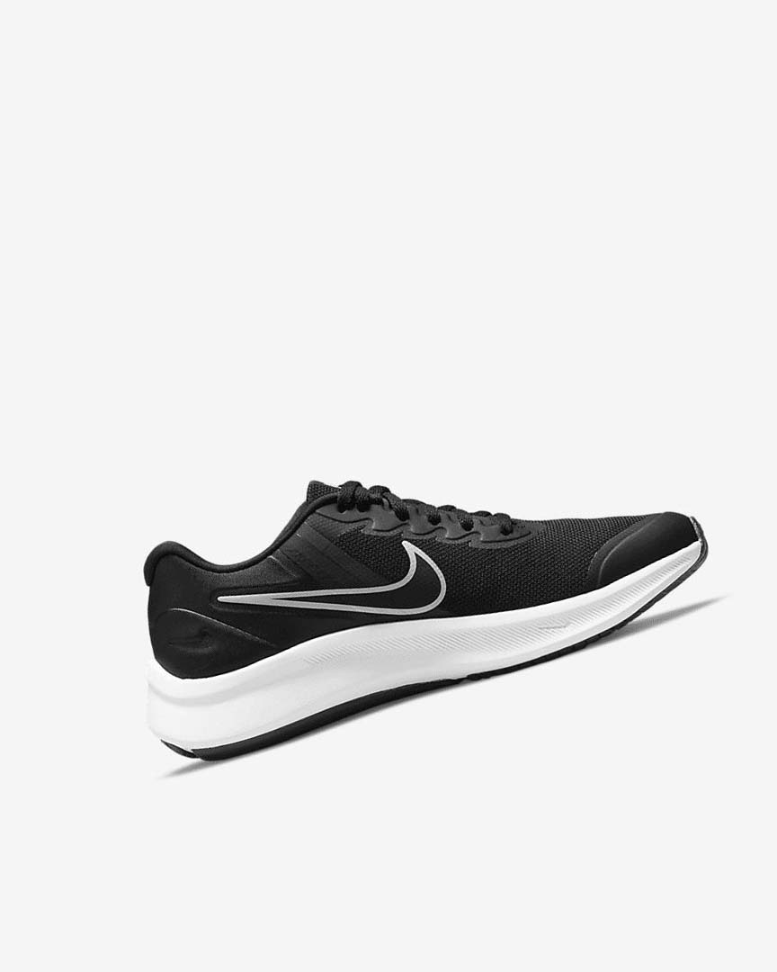 Black / Dark Grey / Dark Grey Boys' Nike Star Runner 3 Running Shoes | UK2569