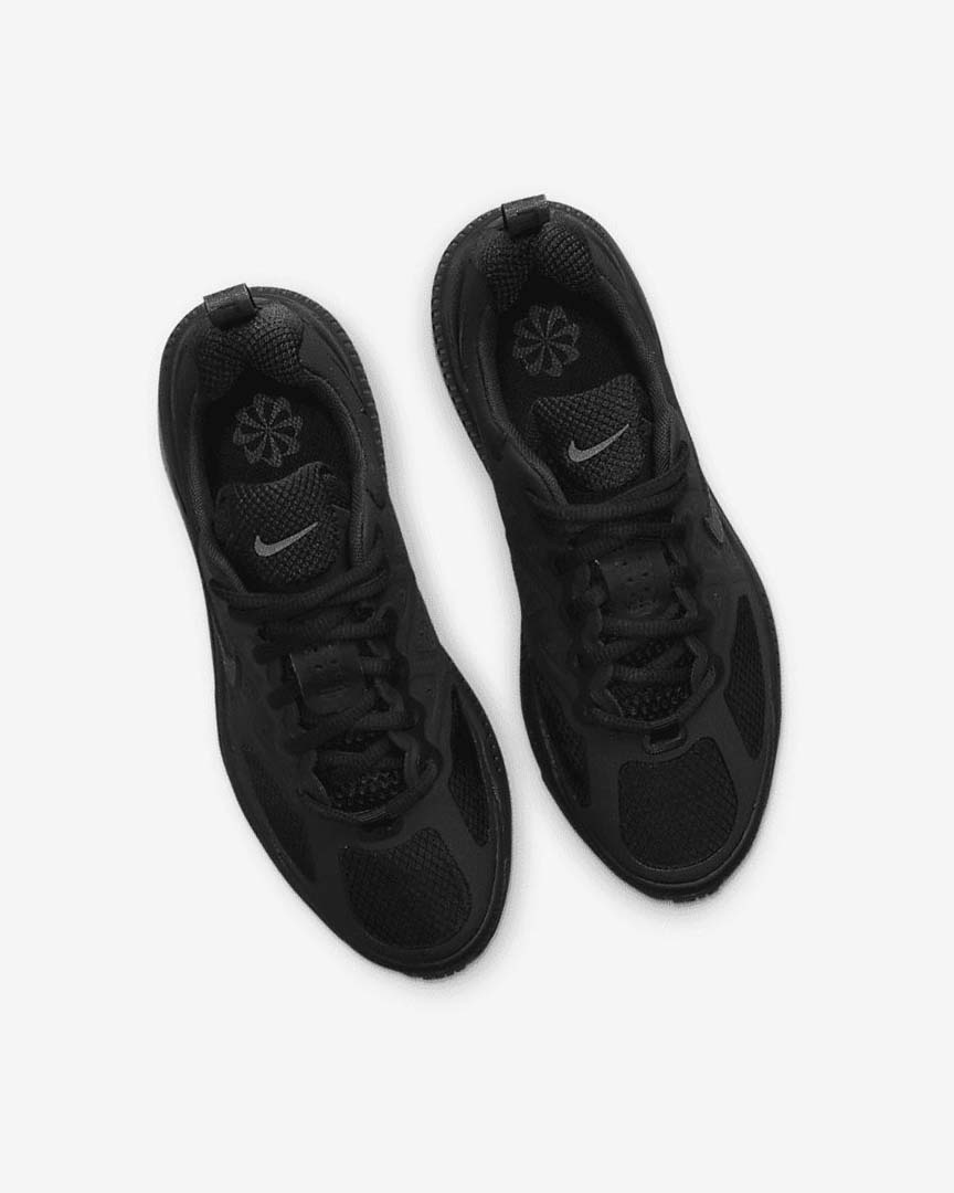 Black / Dark Grey Girls' Nike Air Max Genome Casual Shoes | UK2380