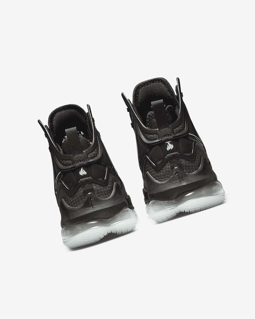 Black / Dark Grey / Green Women's Nike LeBron 19 Basketball Shoes | UK2540