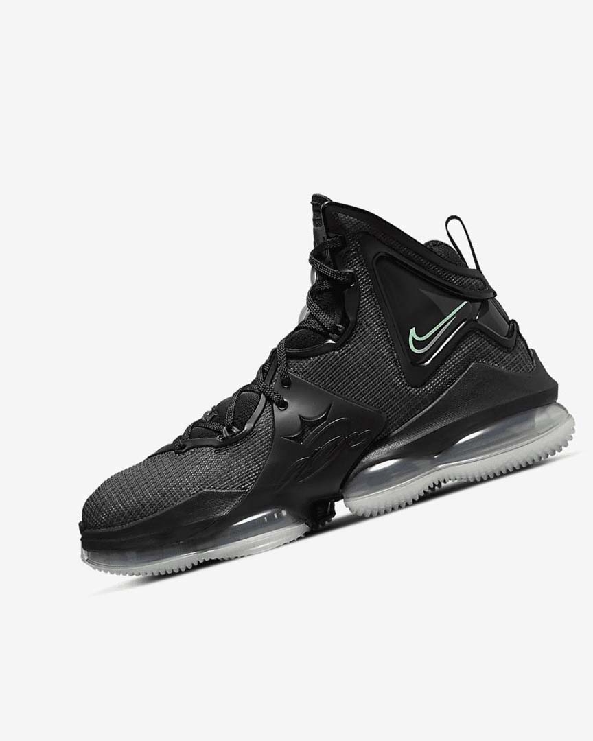 Black / Dark Grey / Green Women\'s Nike LeBron 19 Basketball Shoes | UK2540