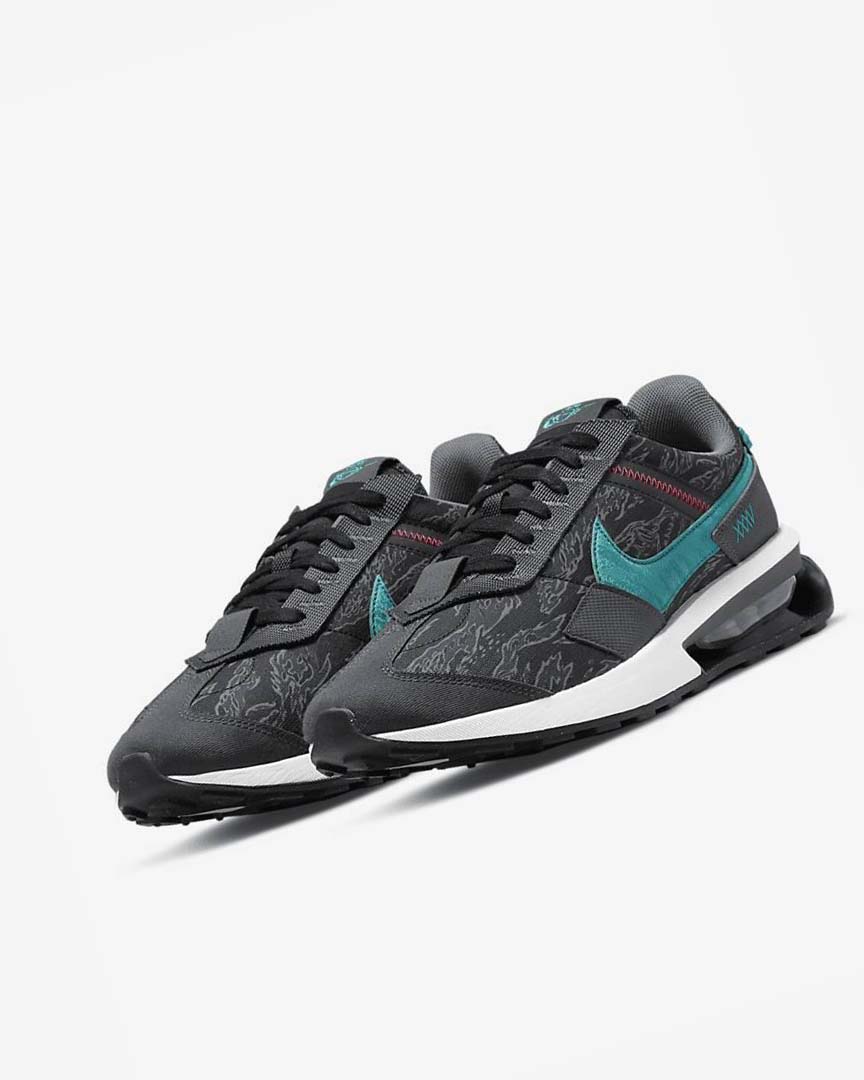 Black / Dark Grey / Grey Men's Nike Air Max Pre-Day SE Sneakers | UK3107