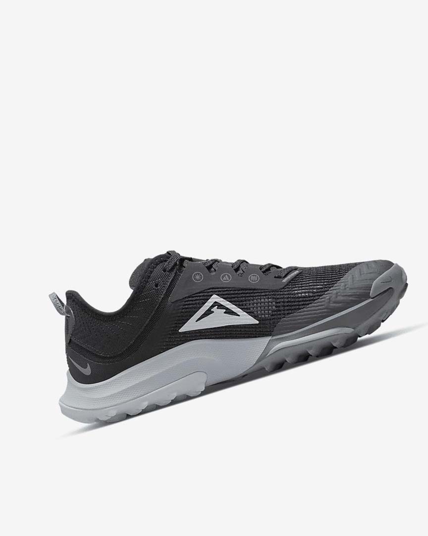 Black / Dark Grey / Grey / Platinum Women's Nike Air Zoom Terra Kiger 8 Trail Running Shoes | UK3095