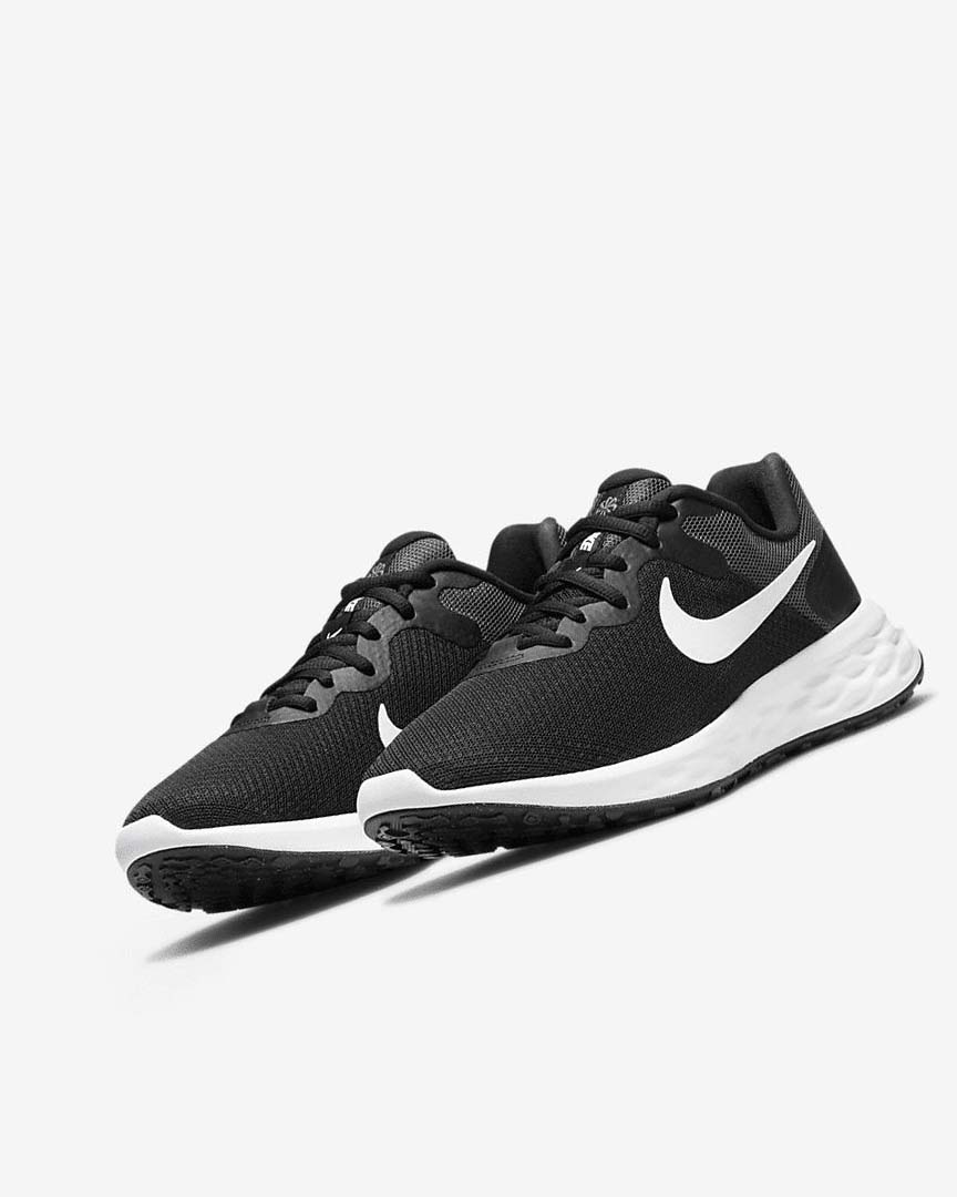 Black / Dark Grey / Grey / White Women's Nike Revolution 6 Next Nature Running Shoes | UK5230