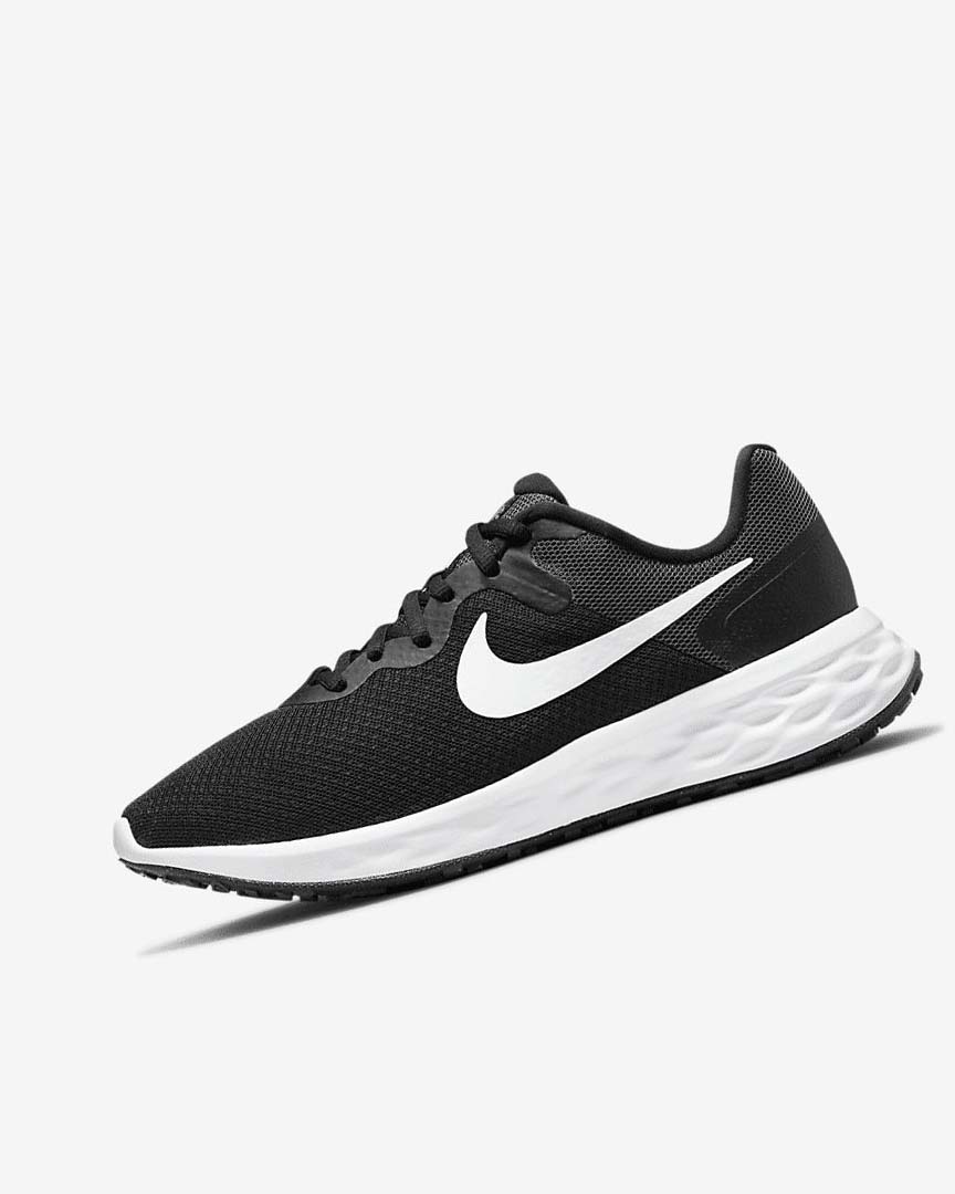 Black / Dark Grey / Grey / White Women\'s Nike Revolution 6 Next Nature Running Shoes | UK5230