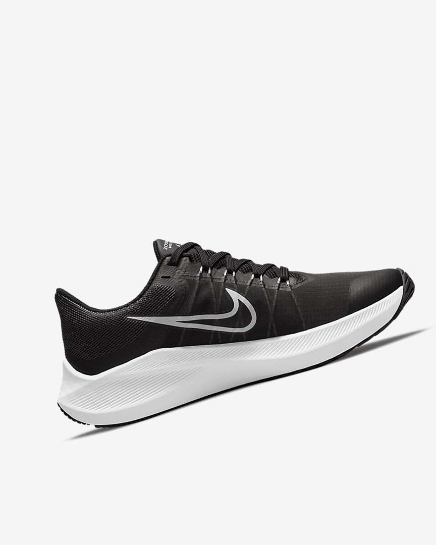 Black / Dark Grey / Light Grey / White Women's Nike Winflo 8 Running Shoes | UK5211