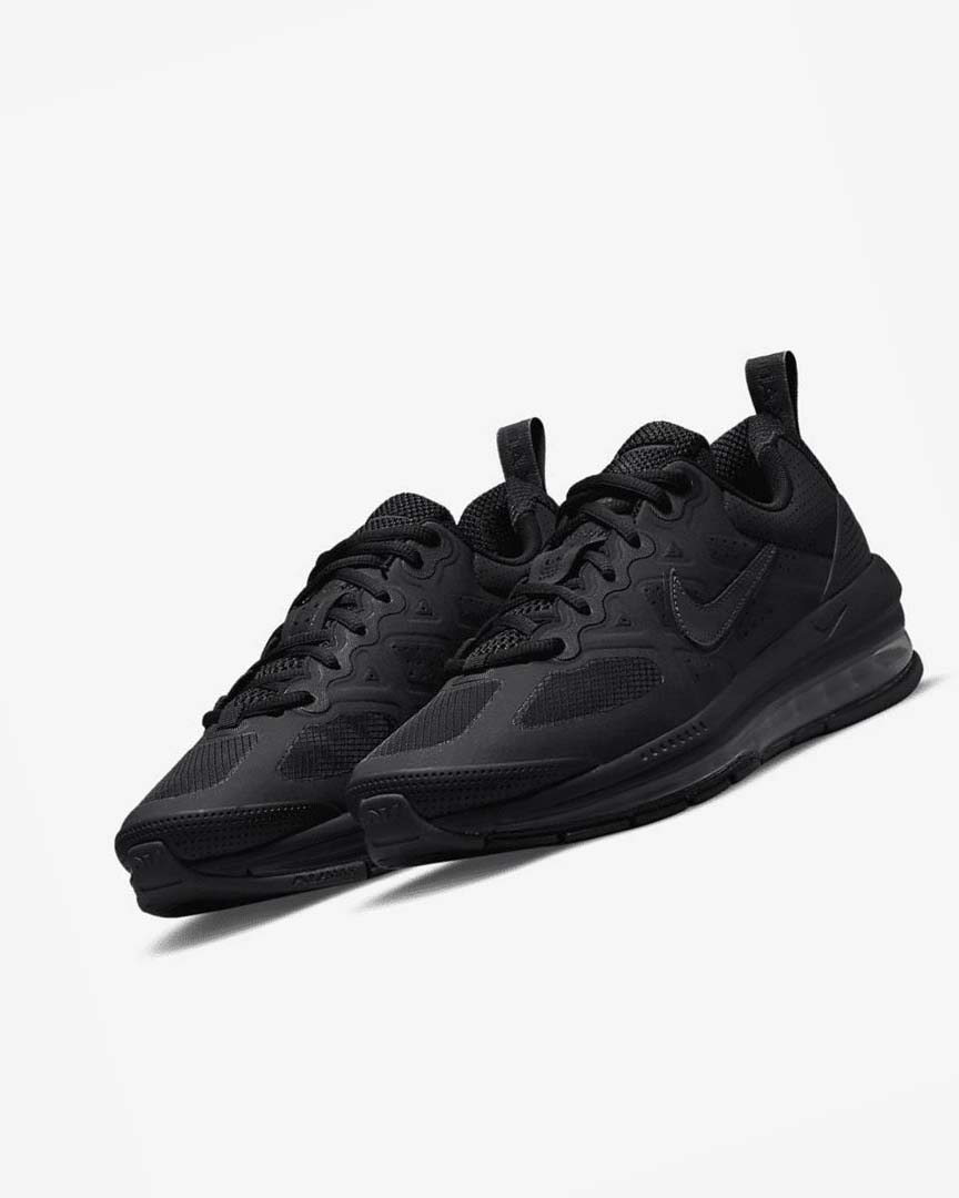 Black / Dark Grey Men's Nike Air Max Genome Casual Shoes | UK4769