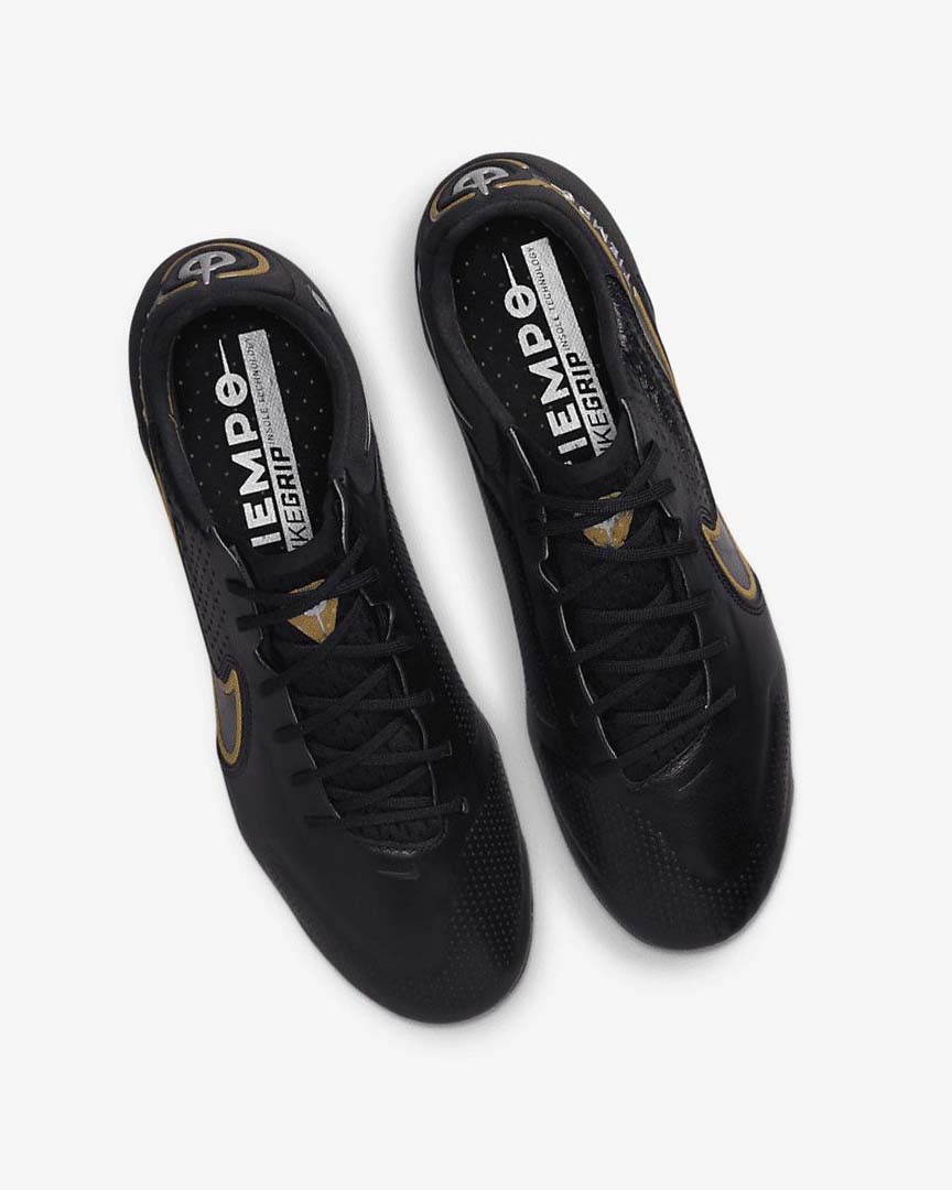 Black / Dark Grey / Metal Gold / Metal Dark Grey Women's Nike Tiempo Legend 9 Elite SG-Pro AC Football Boots | UK5309