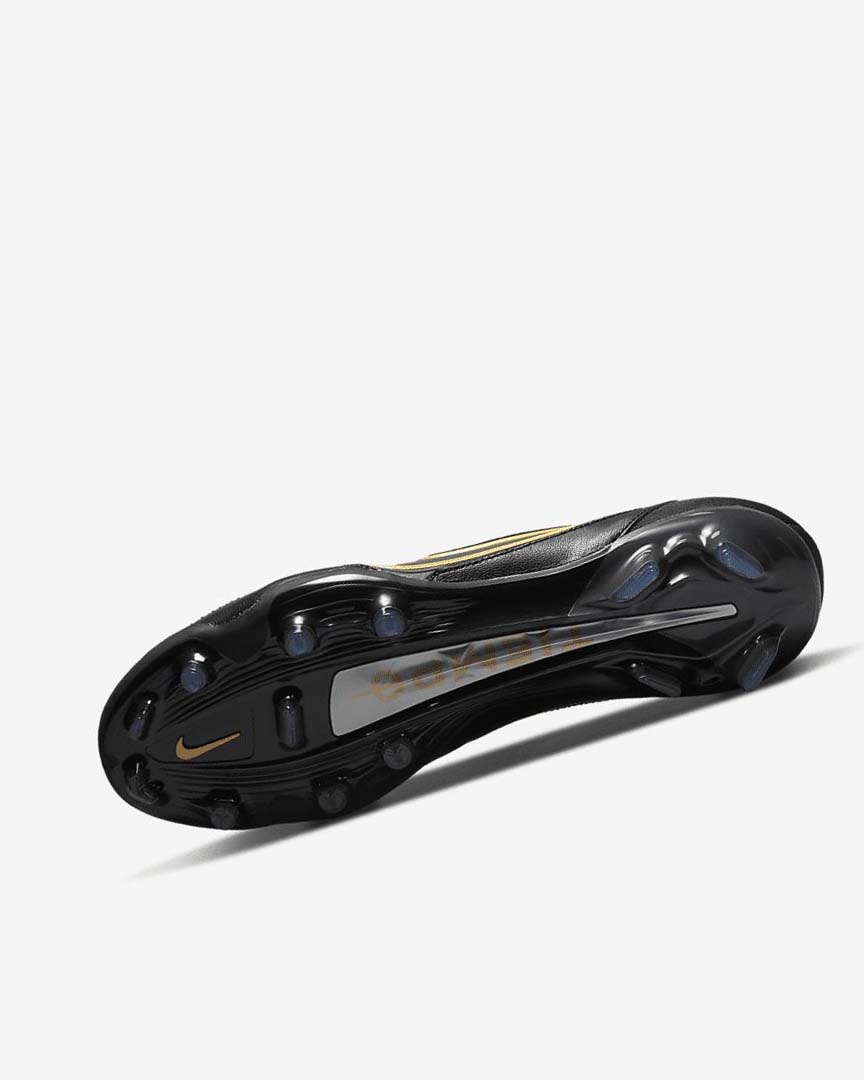 Black / Dark Grey / Metal Gold / Metal Dark Grey Women's Nike Tiempo Legend 9 Elite FG Football Boots | UK5515