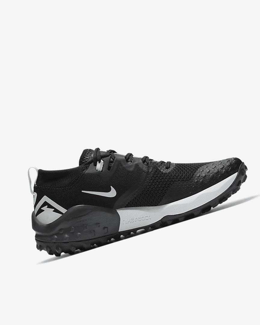 Black / Dark Grey / Platinum Women's Nike Wildhorse 7 Trail Running Shoes | UK4812