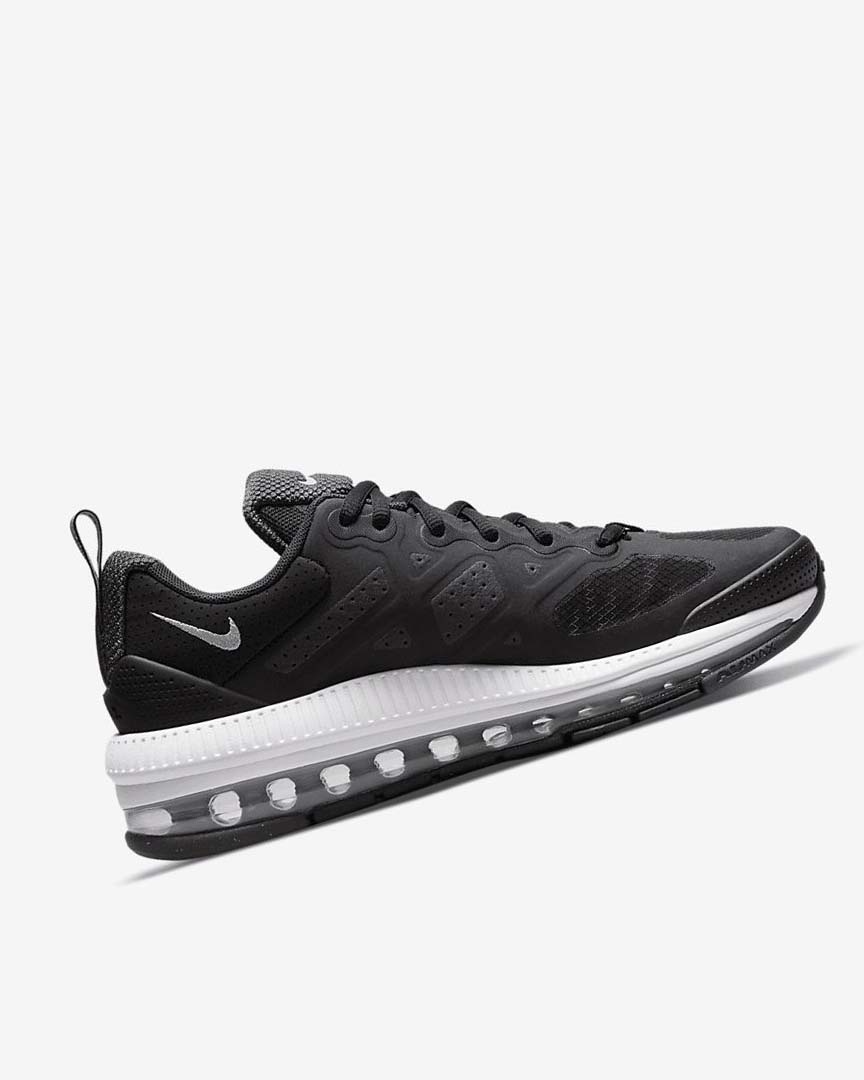 Black / Dark Grey / White / Black Women's Nike Air Max Genome Casual Shoes | UK2690