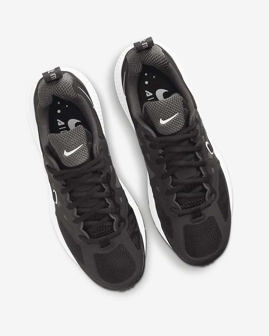 Black / Dark Grey / White / Black Women's Nike Air Max Genome Casual Shoes | UK2690