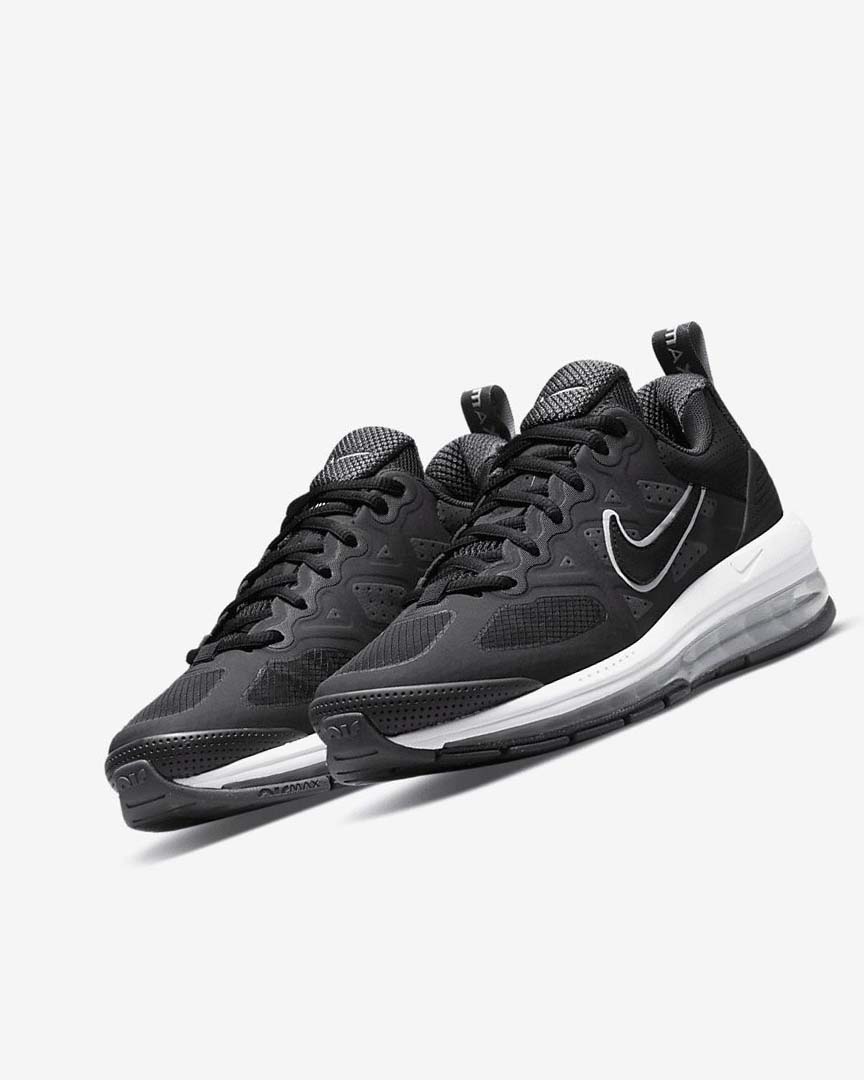 Black / Dark Grey / White / Black Women's Nike Air Max Genome Casual Shoes | UK2690