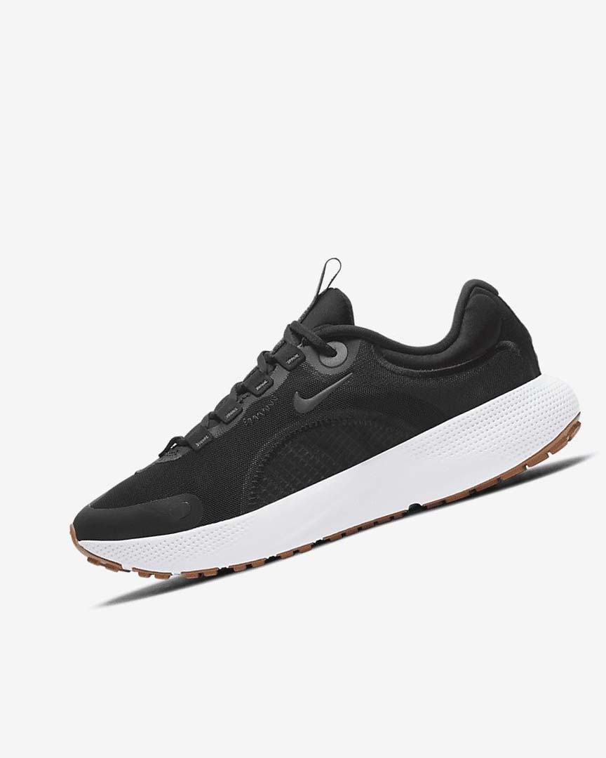 Black / Dark Grey / White / Black Women\'s Nike React Escape Run Running Shoes | UK4644