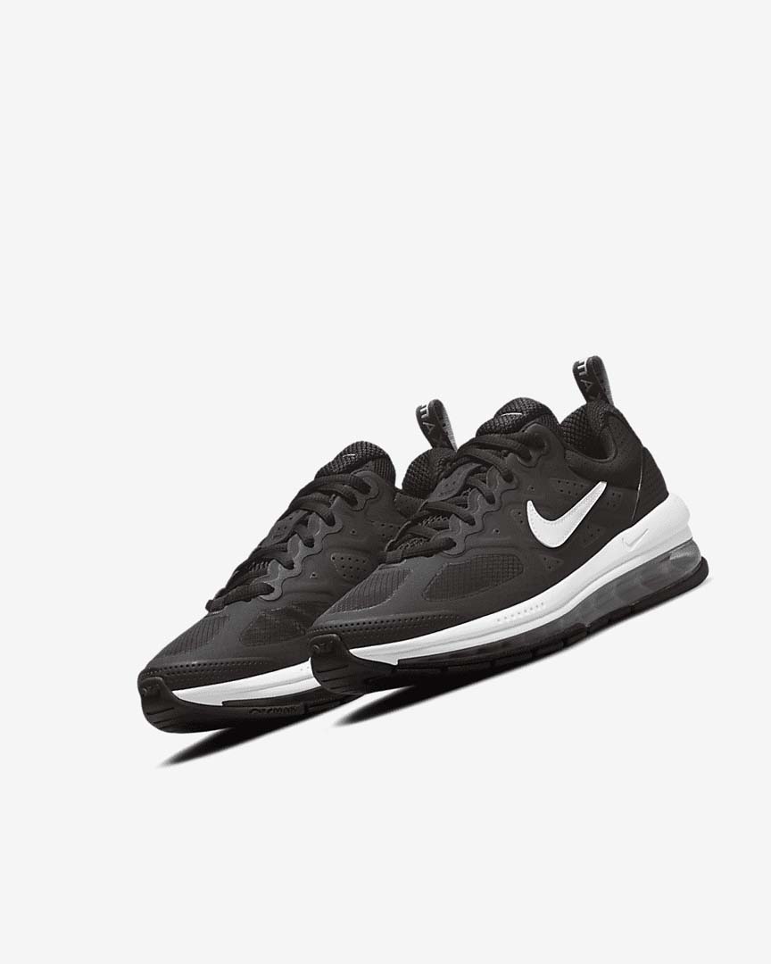 Black / Dark Grey / White Boys' Nike Air Max Genome Casual Shoes | UK2995