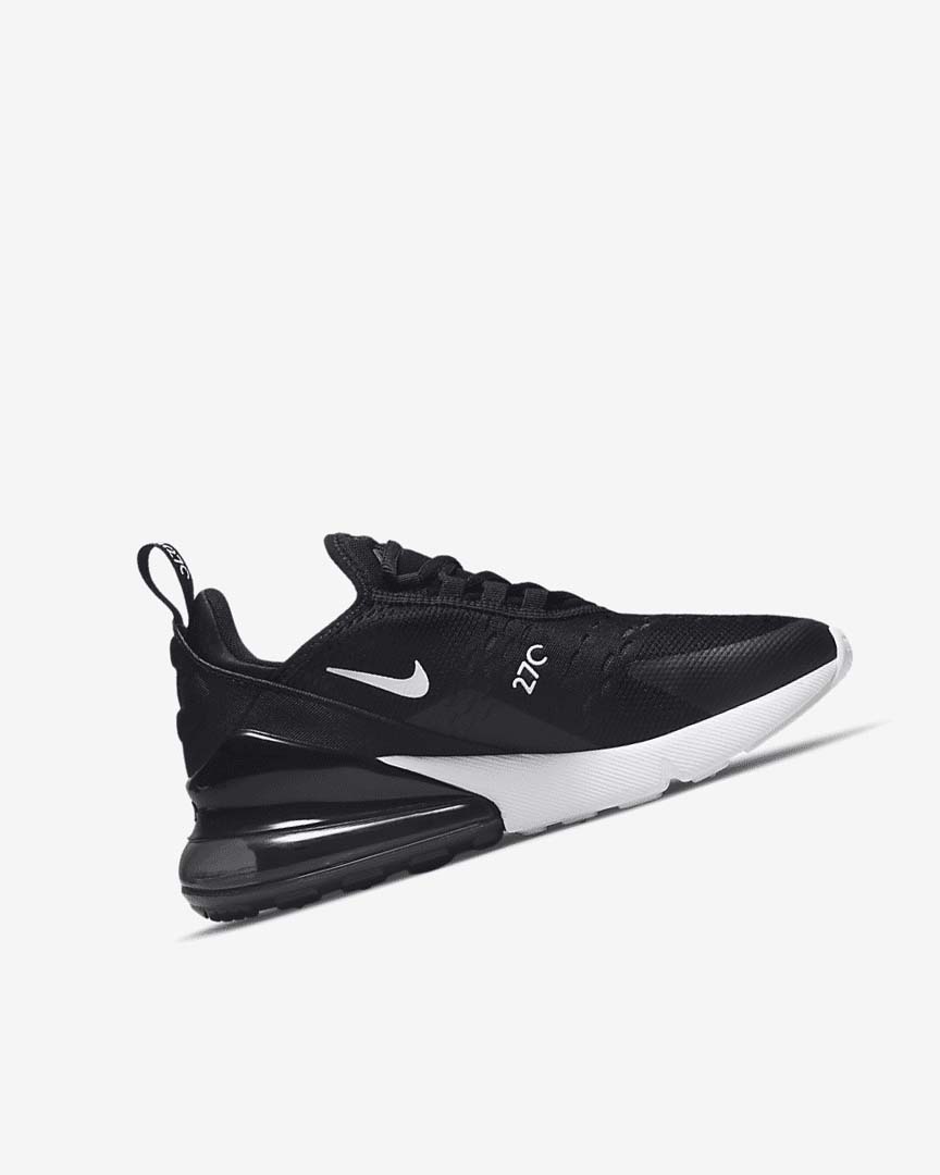 Black / Dark Grey / White Boys' Nike Air Max 270 Casual Shoes | UK3126