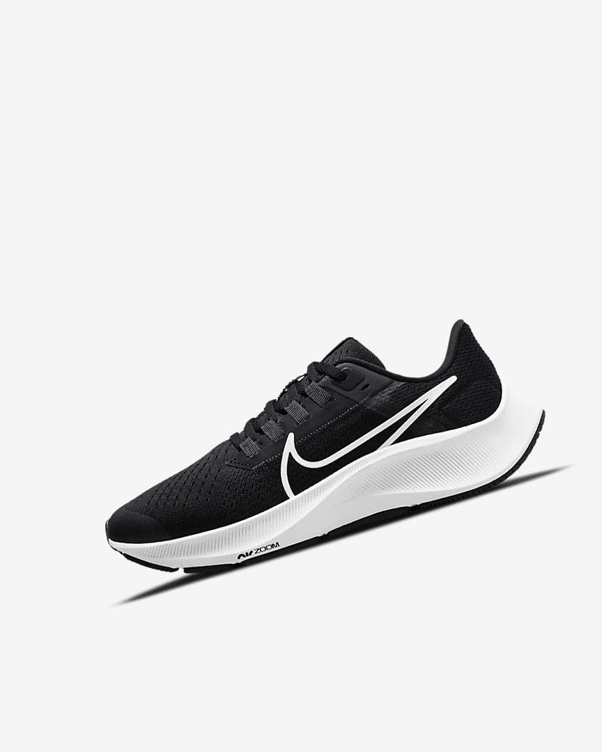 Black / Dark Grey / White Boys\' Nike Air Zoom Pegasus 38 Running Shoes | UK3144