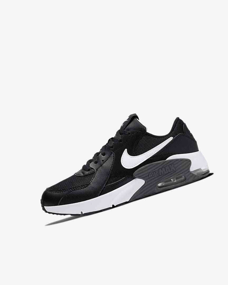 Black / Dark Grey / White Boys\' Nike Air Max Excee Sneakers | UK5383