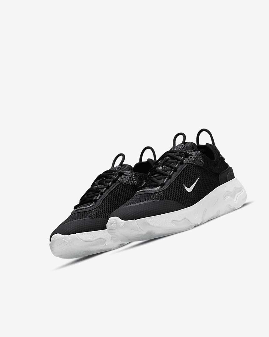 Black / Dark Grey / White Boys' Nike React Live Sneakers | UK3252