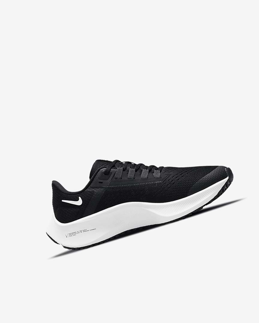 Black / Dark Grey / White Girls' Nike Air Zoom Pegasus 38 Running Shoes | UK2997